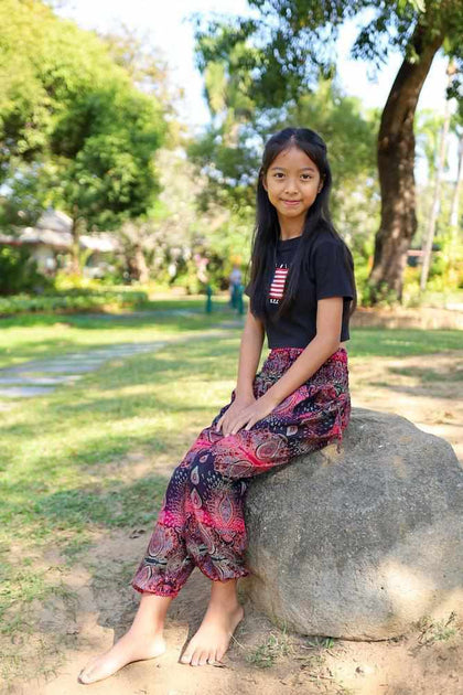 COLORFUL KIDS HAREM PANTS Lannaclothesdesign Shop