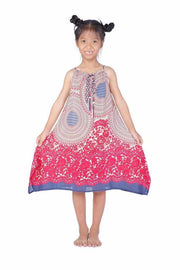 Girls Dress with Adjustable String-Girls Dress-Lannaclothesdesign Shop-Pink-Lannaclothesdesign Shop