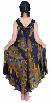 Long Sleeveless Dress Casual Fit V-Neck Crochet Lace-Dress-Lannaclothesdesign Shop-Lannaclothesdesign Shop