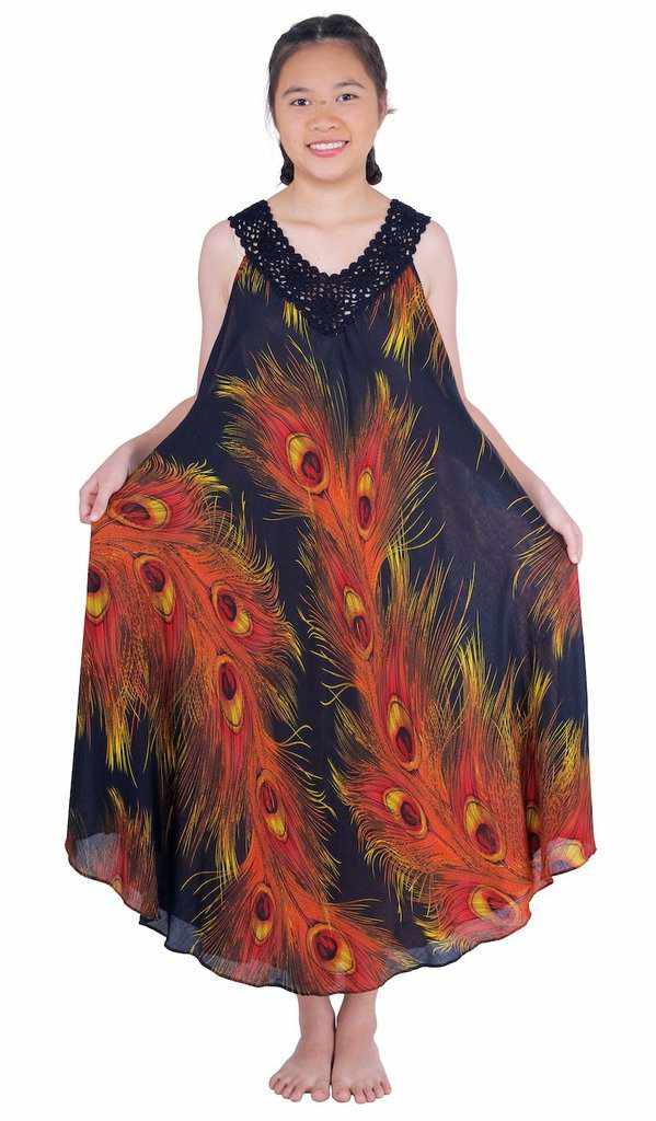 Long Sleeveless Dress Casual Fit V-Neck Crochet Lace-Dress-Lannaclothesdesign Shop-Red-Lannaclothesdesign Shop