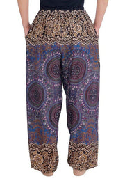 Mandala Harem Pants with Drawstring-Drawstring-Lannaclothesdesign Shop-Lannaclothesdesign Shop