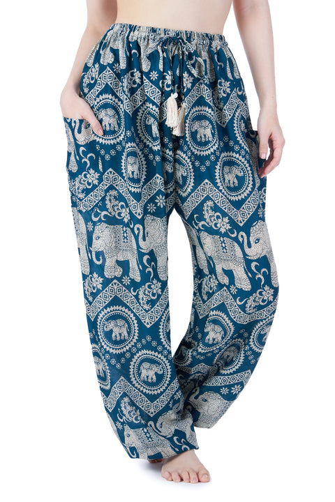 Elephant Harem Pants with Drawstring