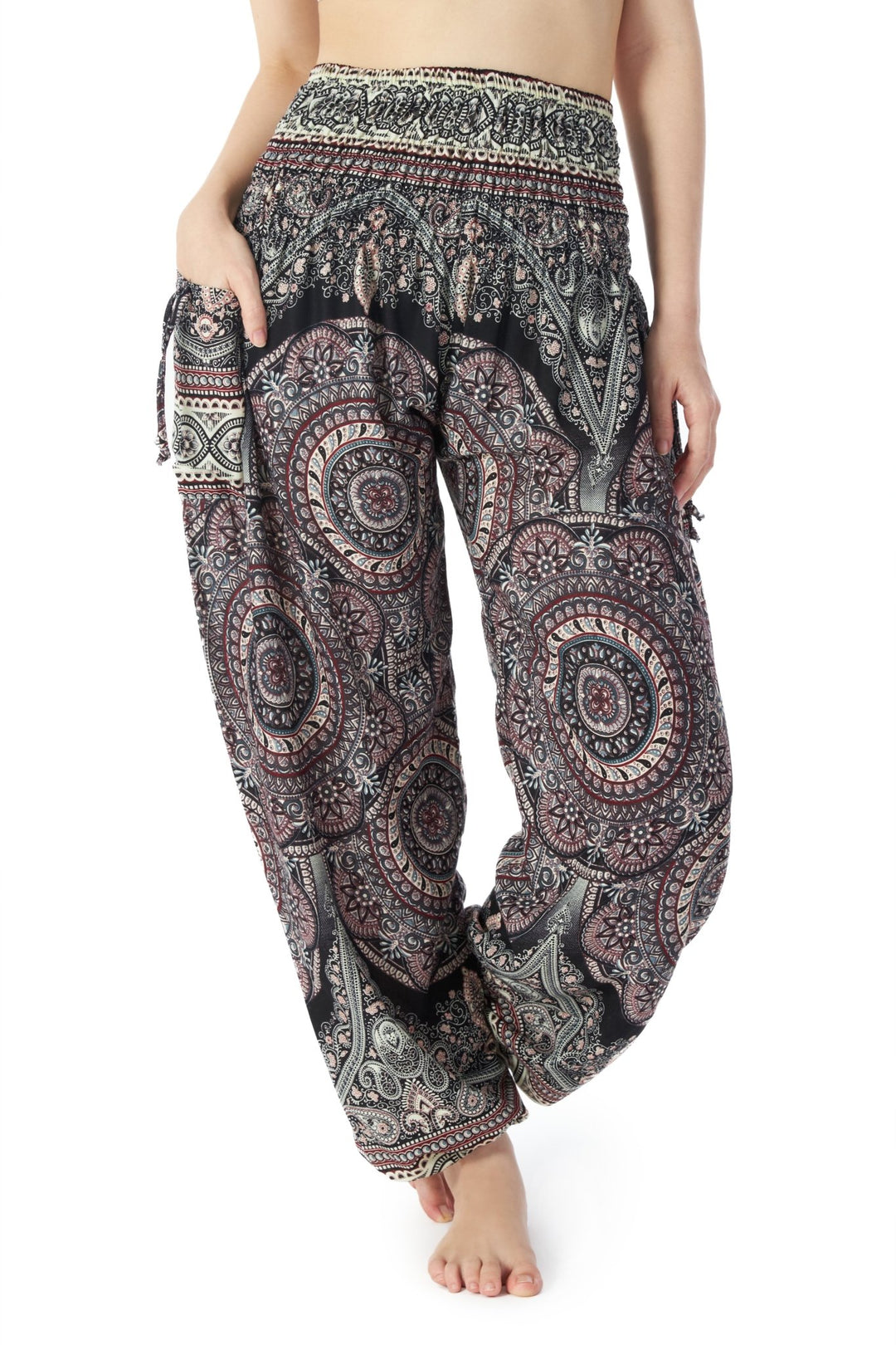 Mandala Print Boho Pants - Lannaclothesdesign Shop