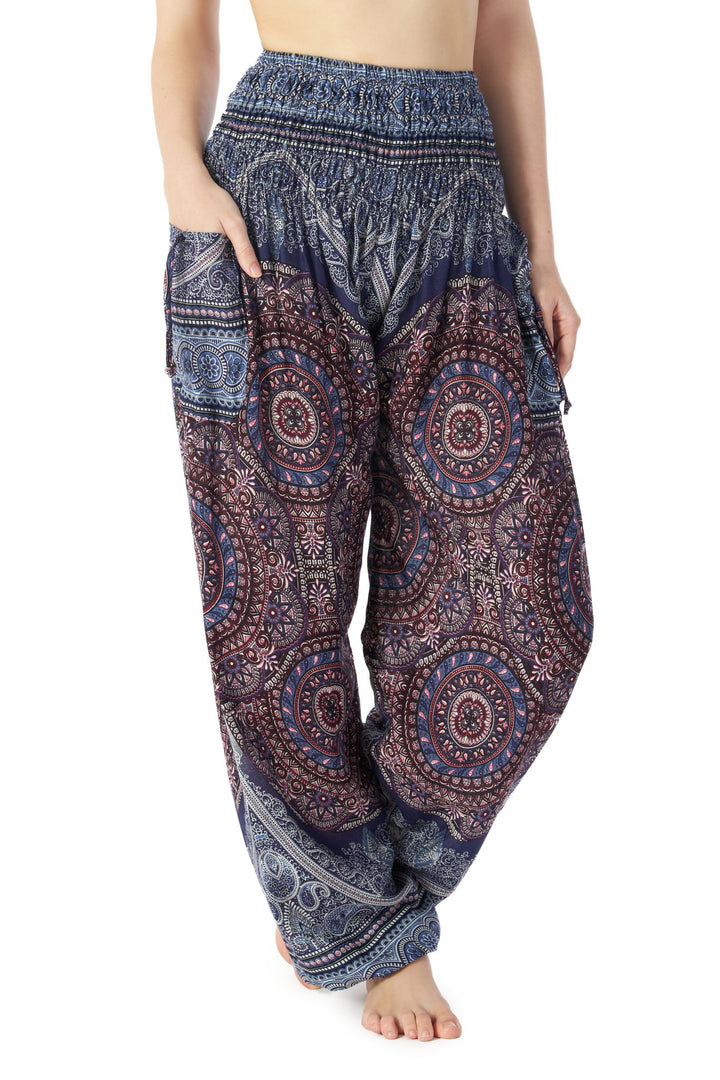 Mandala Print Boho Pants - Lannaclothesdesign Shop