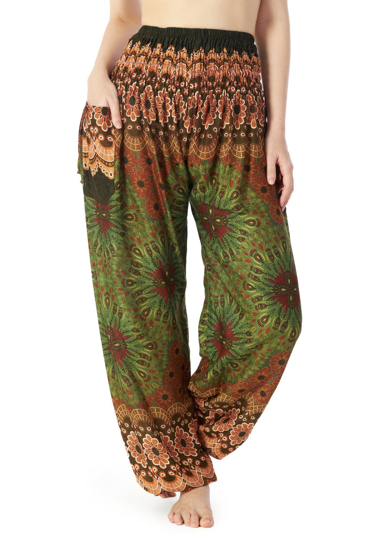 Flower Mandala Harem Pants - Lannaclothesdesign Shop