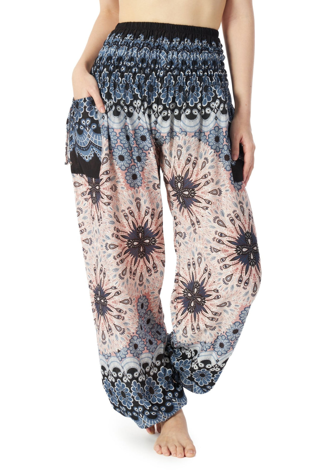 Flower Mandala Harem Pants - Lannaclothesdesign Shop