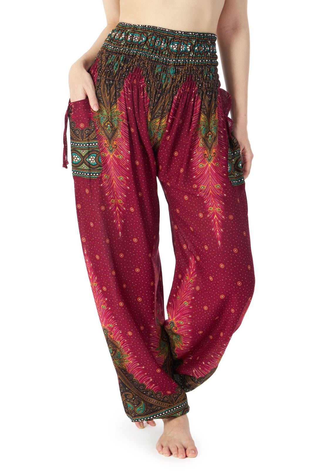 Boho Peacock Pants - Lannaclothesdesign Shop
