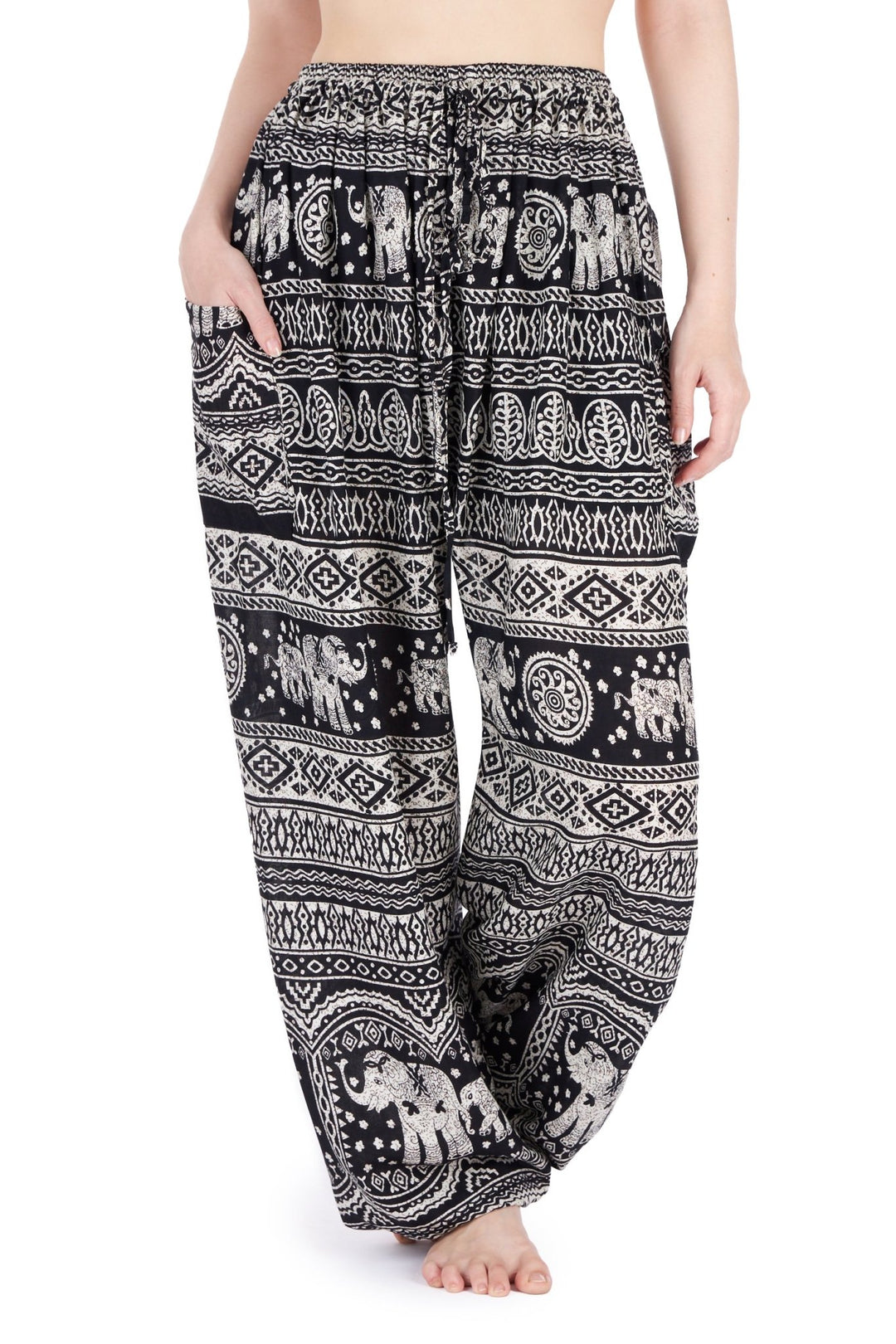 Elephant Harem pants w/ Drawstring - Lannaclothesdesign Shop