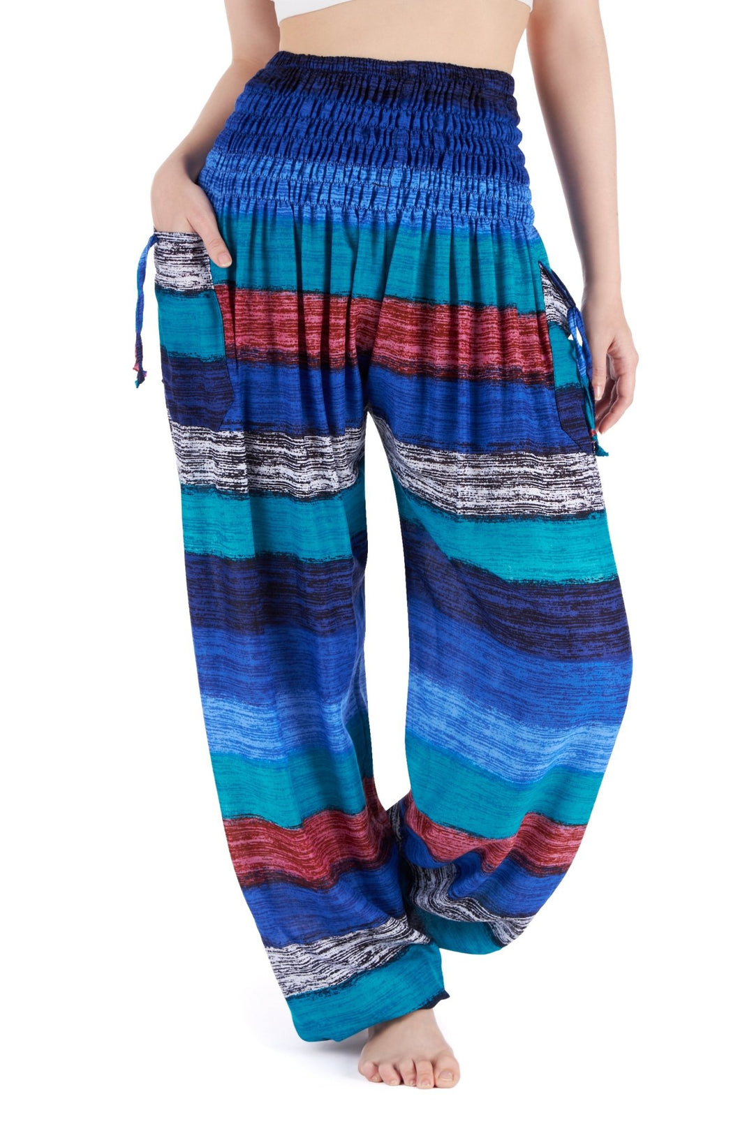 Big Striped Harem pants - Lannaclothesdesign Shop