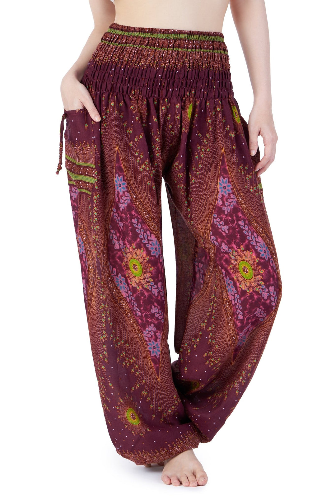 Floral Harem Pants - Lannaclothesdesign Shop