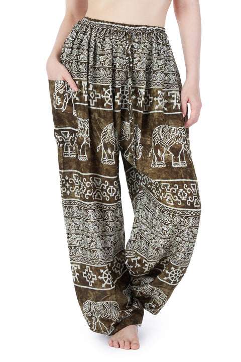 Big Elephant Harem Pants with Drawstring