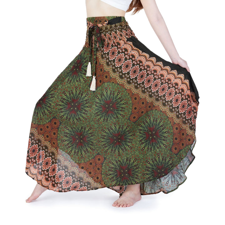 Flower Mandala Boho Skirts - Lannaclothesdesign Shop