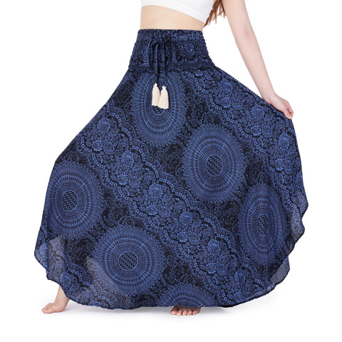 Double Rose Long Boho Skirts