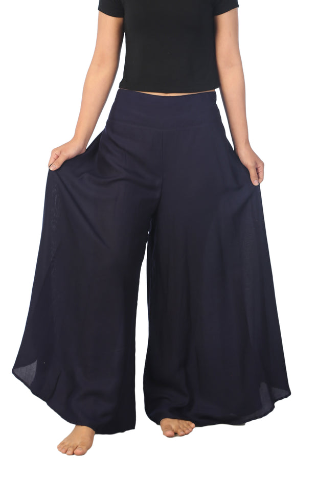 Plain Colors Wide Leg Palazzo Pants