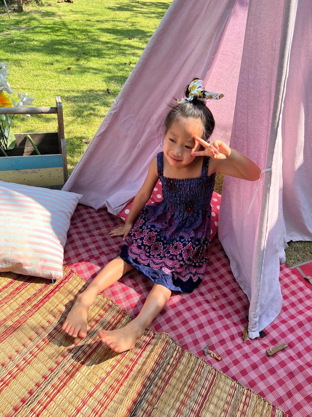 Flower Mandala Kids Summer Dress - Lannaclothesdesign Shop