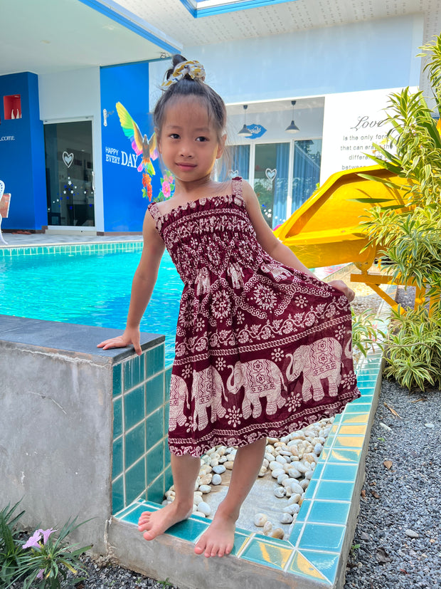 Chain Elephant Kids Summer Dress