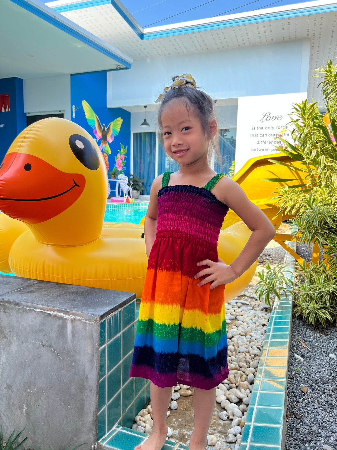 Rainbow Kids Summer Dress - Lannaclothesdesign Shop