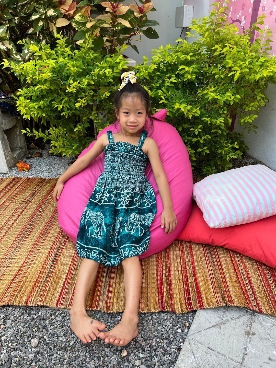 Big Elephant Kids Summer Dress - Lannaclothesdesign Shop