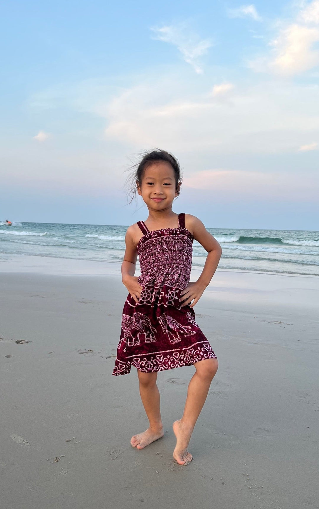 Big Elephant Kids Summer Dress - Lannaclothesdesign Shop