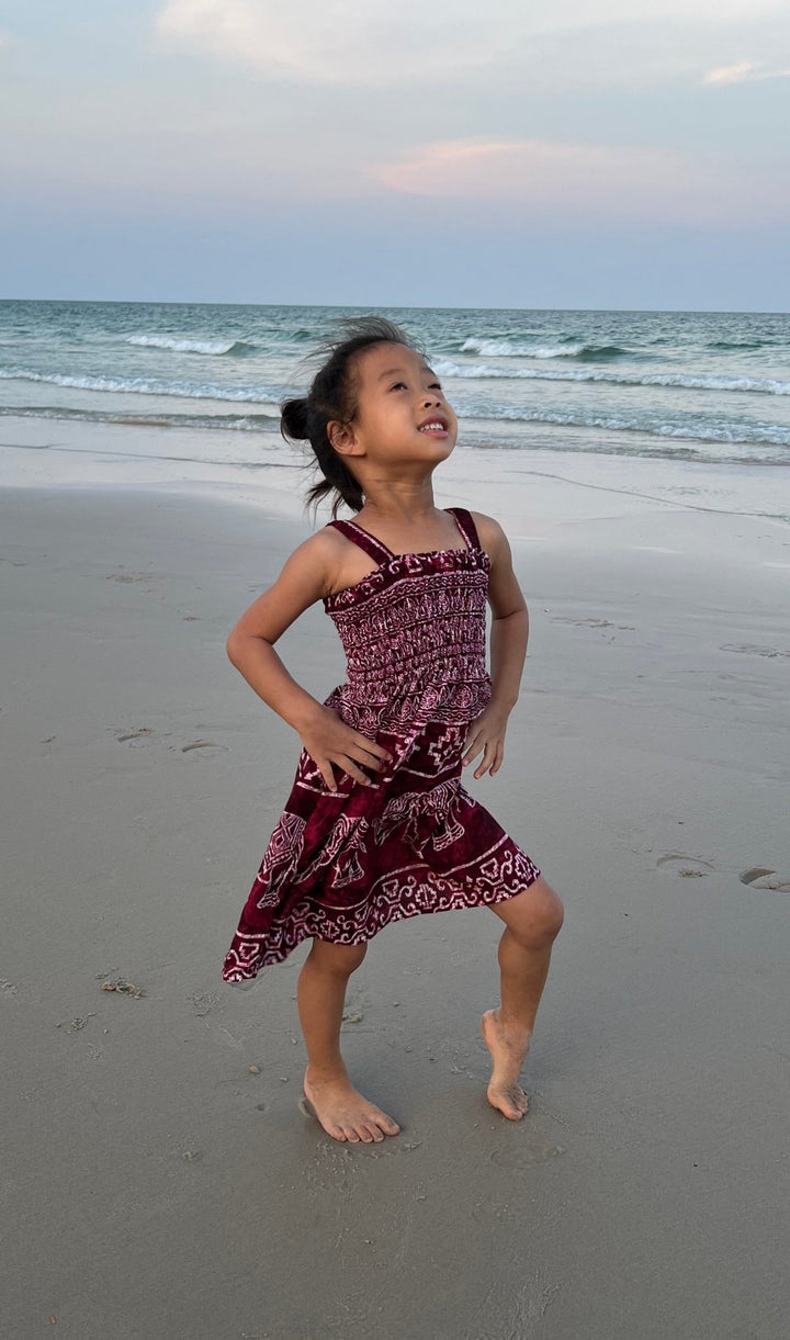Big Elephant Kids Summer Dress - Lannaclothesdesign Shop