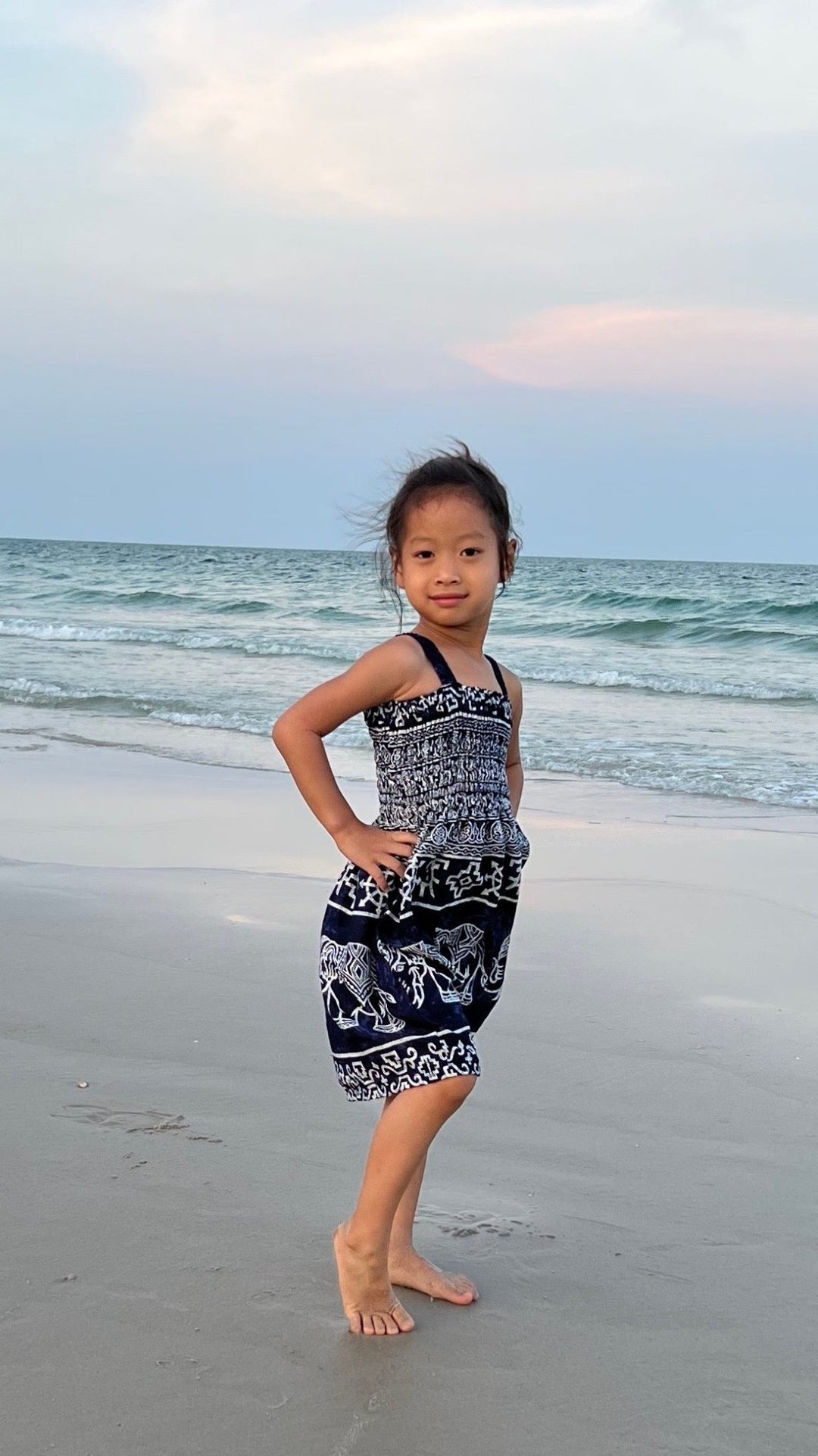 Big Elephant Kids Summer Dress - Lannaclothesdesign Shop