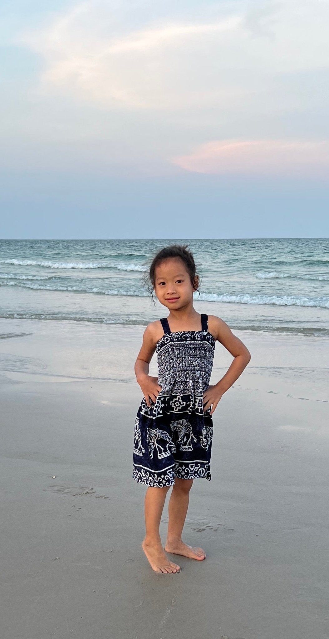 Big Elephant Kids Summer Dress - Lannaclothesdesign Shop