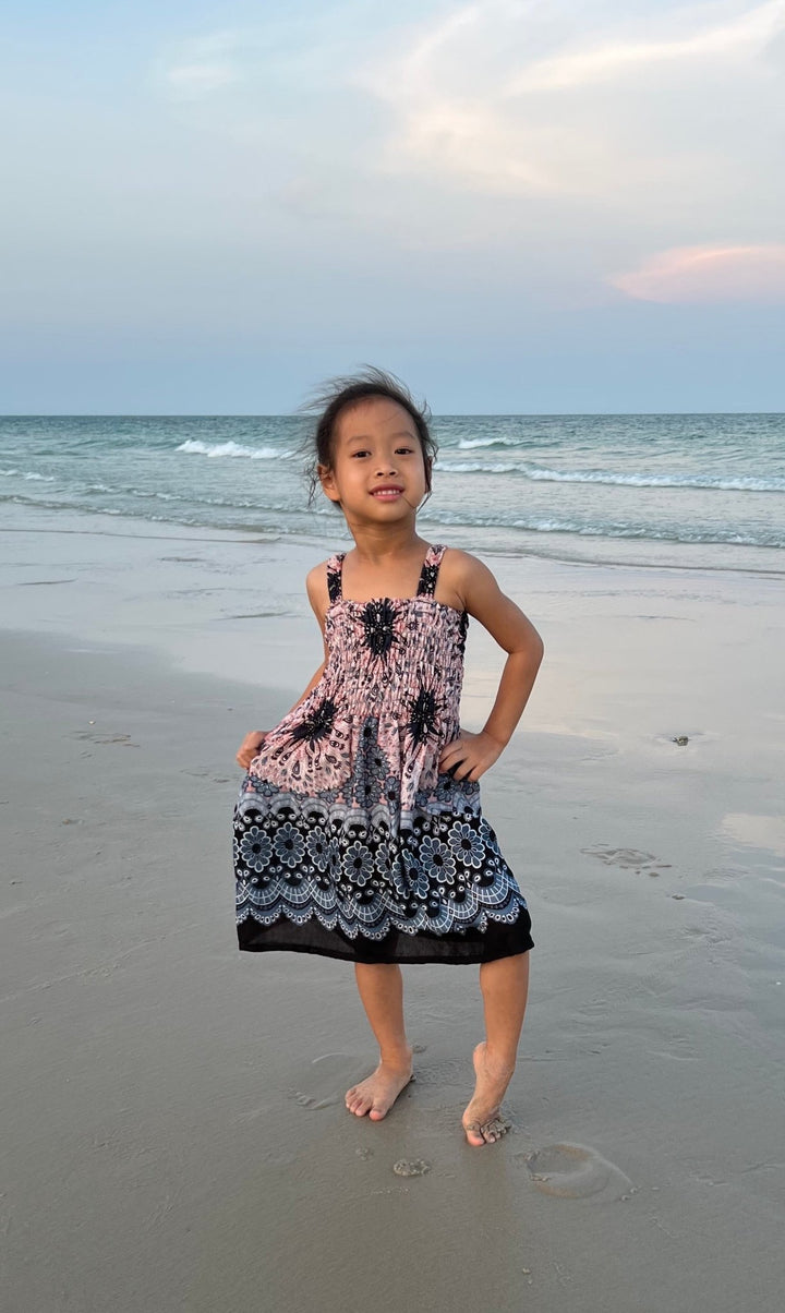 Flower Mandala Kids Summer Dress - Lannaclothesdesign Shop