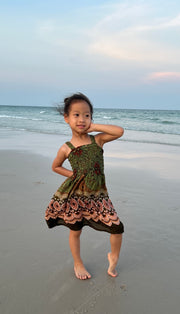 Flower Mandala Kids Summer Dress