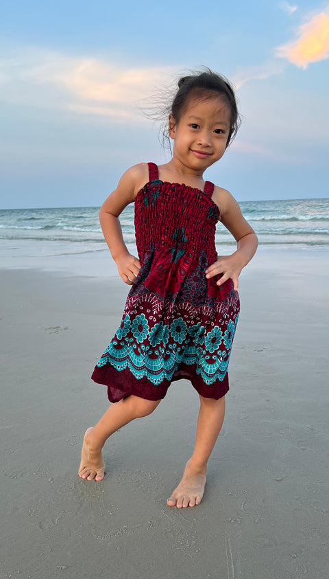 Flower Mandala Kids Summer Dress