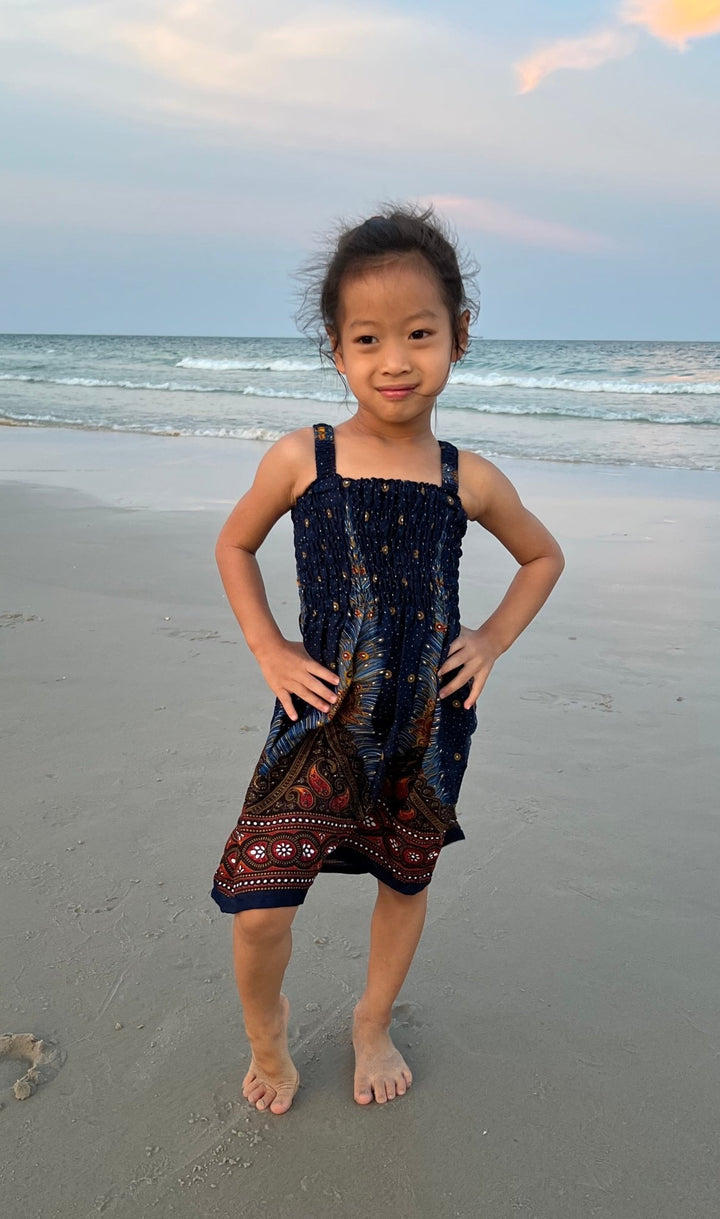 Peacock Kids Summer Dress - Lannaclothesdesign Shop