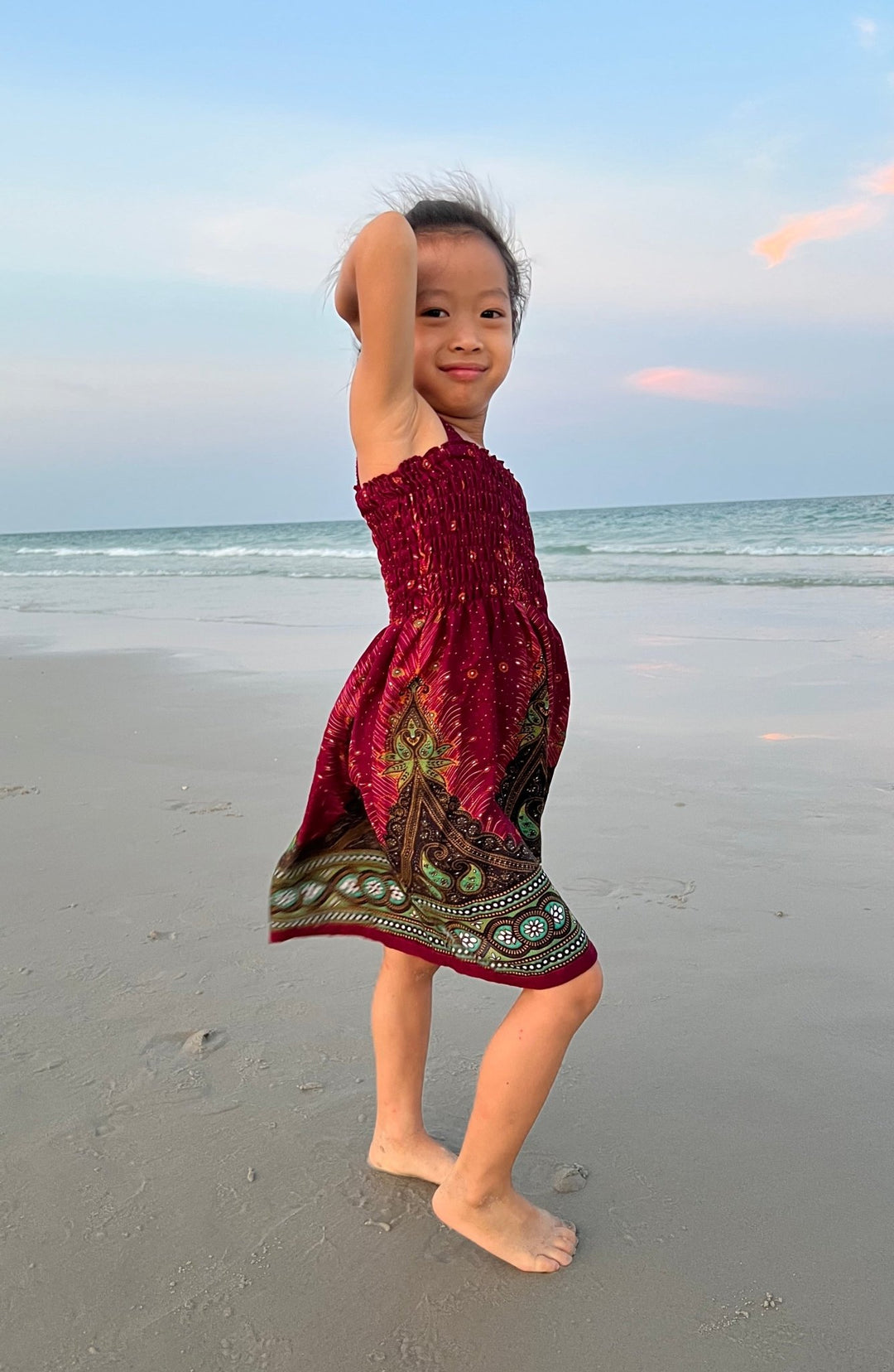 Peacock Kids Summer Dress - Lannaclothesdesign Shop