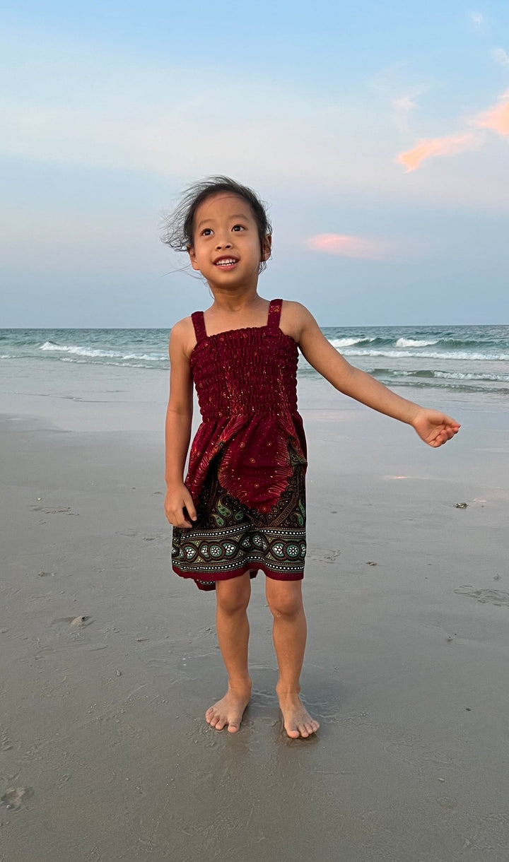 Peacock Kids Summer Dress - Lannaclothesdesign Shop