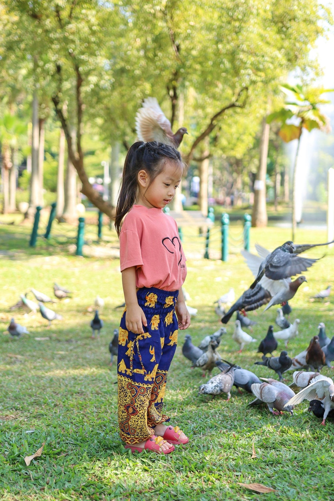 GOLD ELEPHANT KIDS HAREM PANTS - Lannaclothesdesign Shop