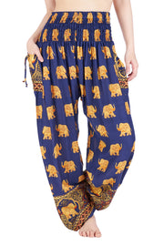 Elephant Big Gold Harem Pants