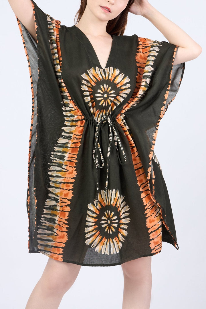 Rayon Boho Tops for Women One Size - Kimono - Green - Lannaclothesdesign Shop