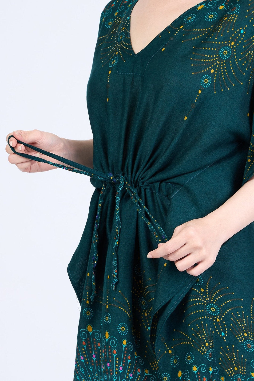 Rayon Boho Tops for Women One Size - Kimono - Green - Lannaclothesdesign Shop