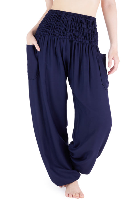 Solid Harem Pants