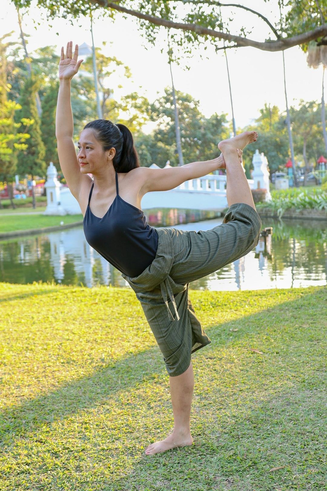 Women Yoga Pants Thai Fisherman Style Trousers - Lannaclothesdesign Shop