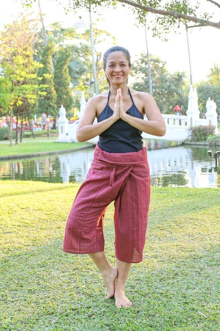 Women Yoga Pants Thai Fisherman Style Trousers - Lannaclothesdesign Shop