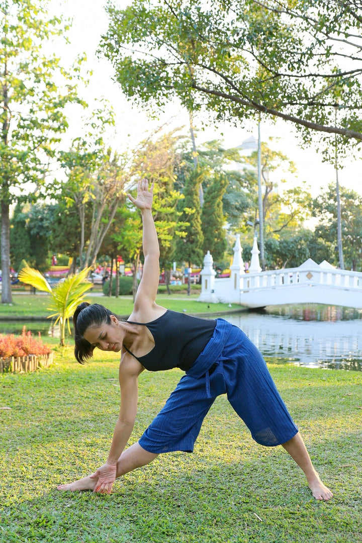 Women Yoga Pants Thai Fisherman Style Trousers - Lannaclothesdesign Shop