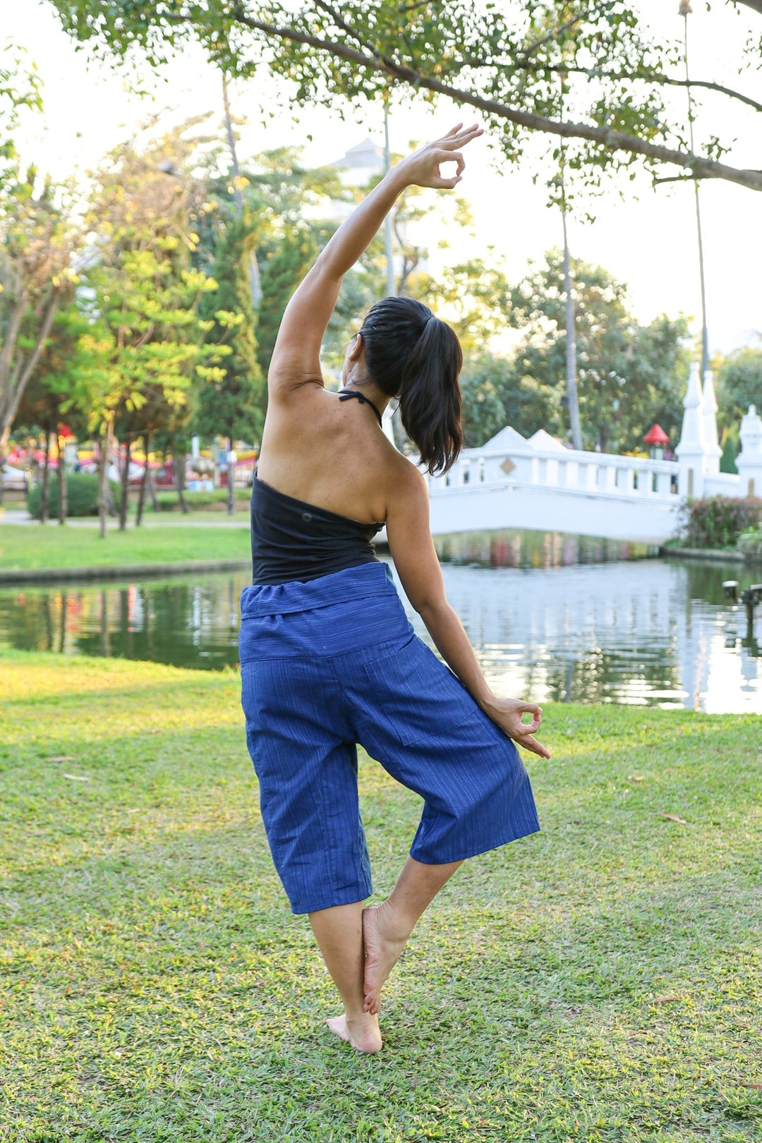 Women Yoga Pants Thai Fisherman Style Trousers - Lannaclothesdesign Shop