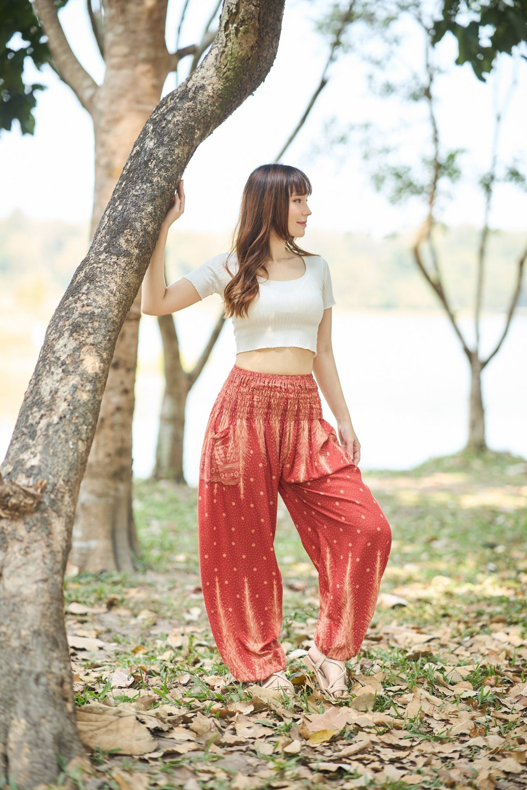 Peacock Harem Pants - Lannaclothesdesign Shop