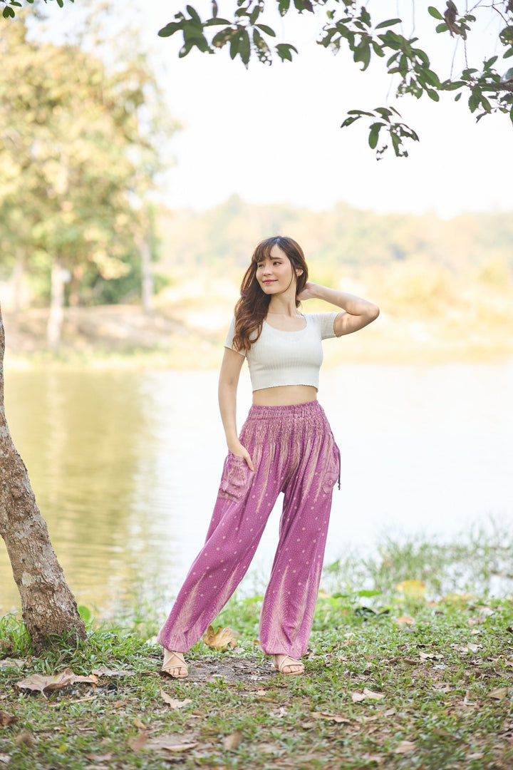 Peacock Harem Pants - Lannaclothesdesign Shop