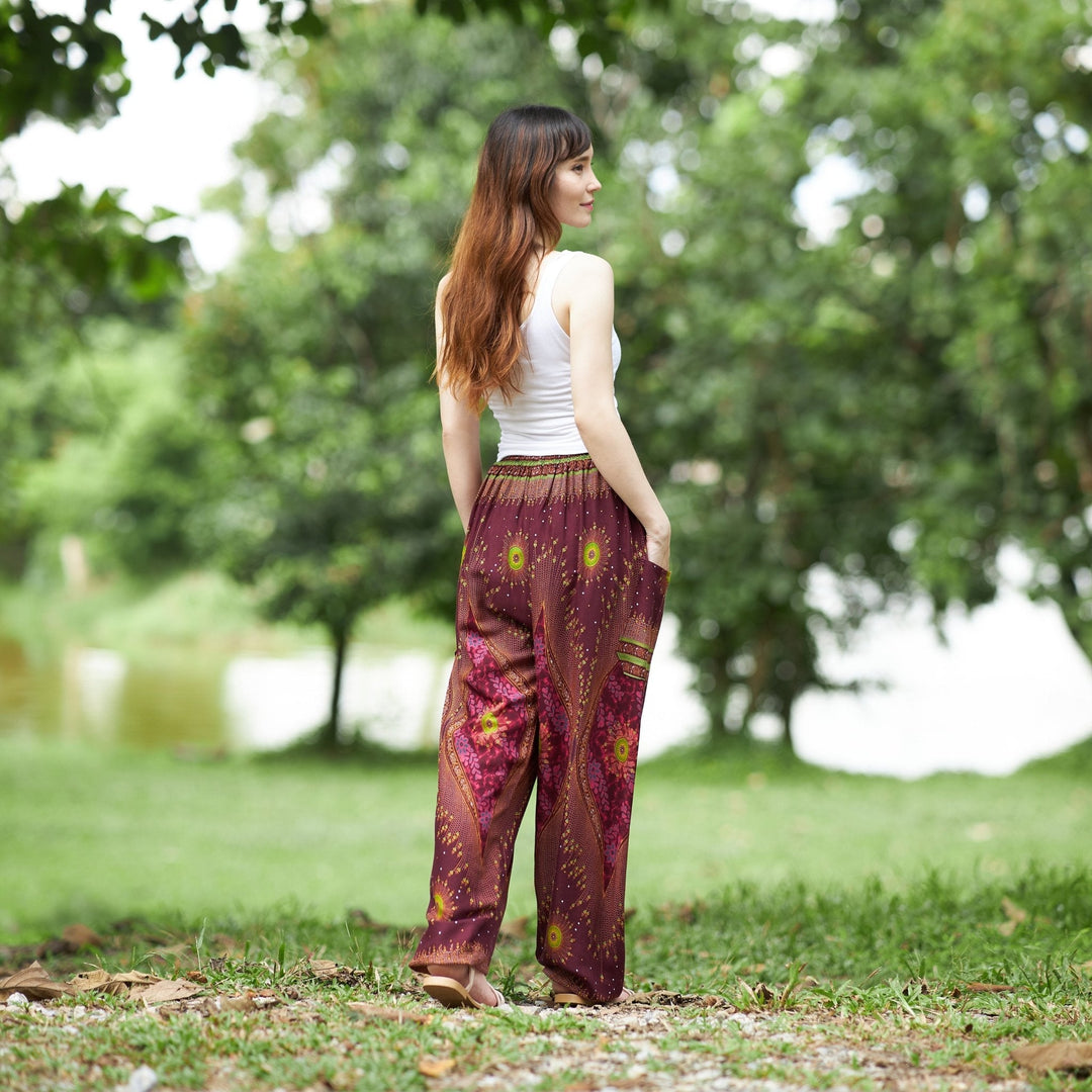 Flowy Drawstring Pants - Lannaclothesdesign Shop