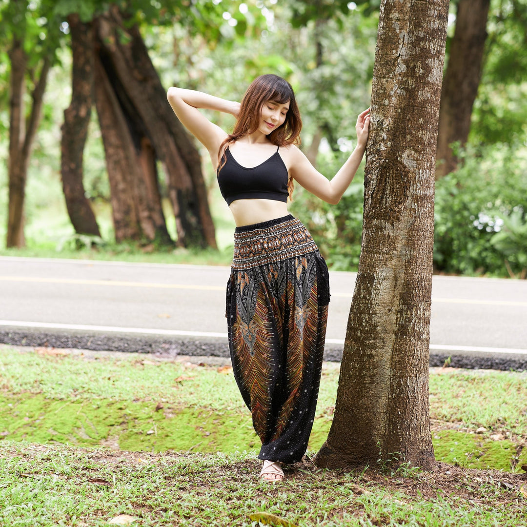 Peacock Harem Pants - Lannaclothesdesign Shop