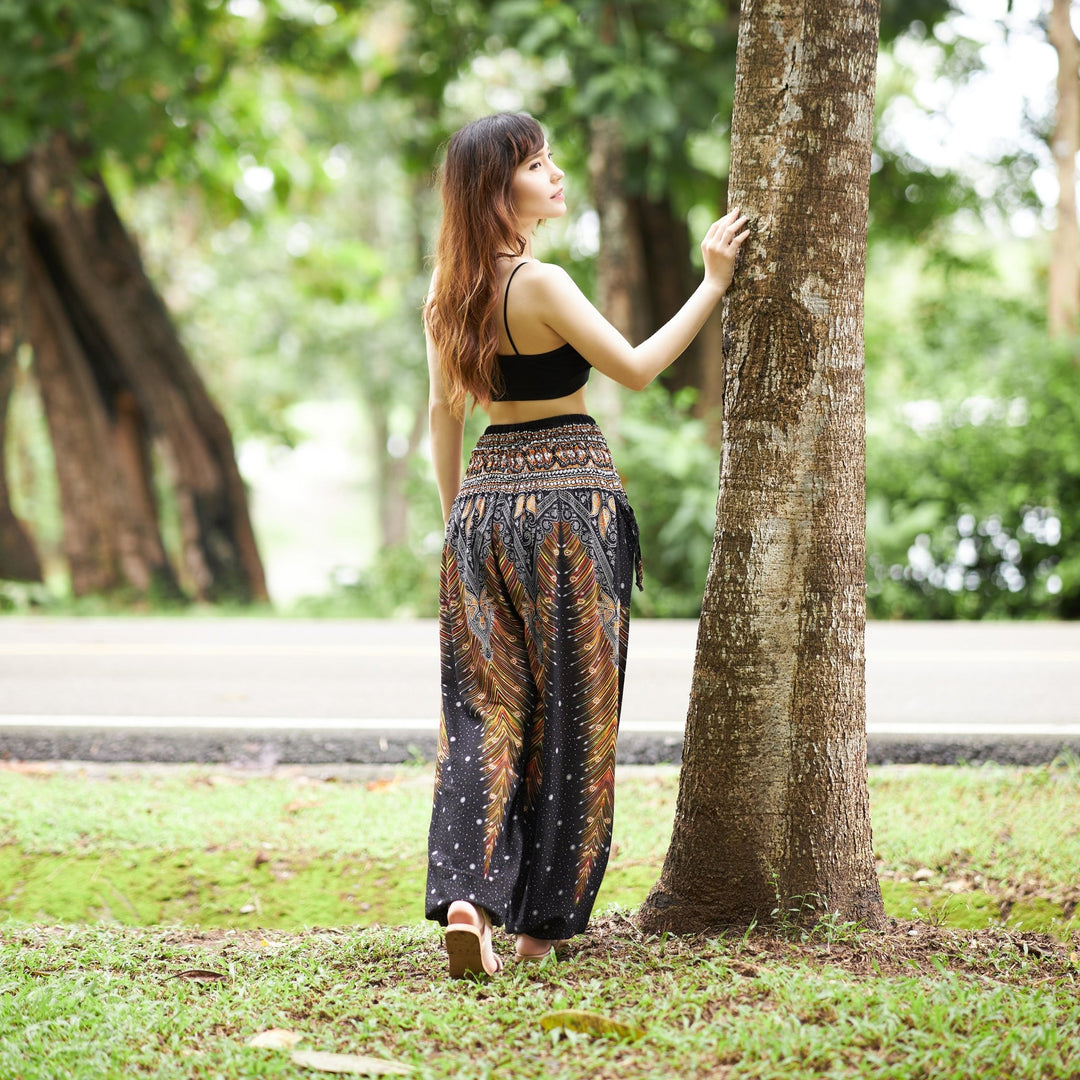 Peacock Harem Pants - Lannaclothesdesign Shop