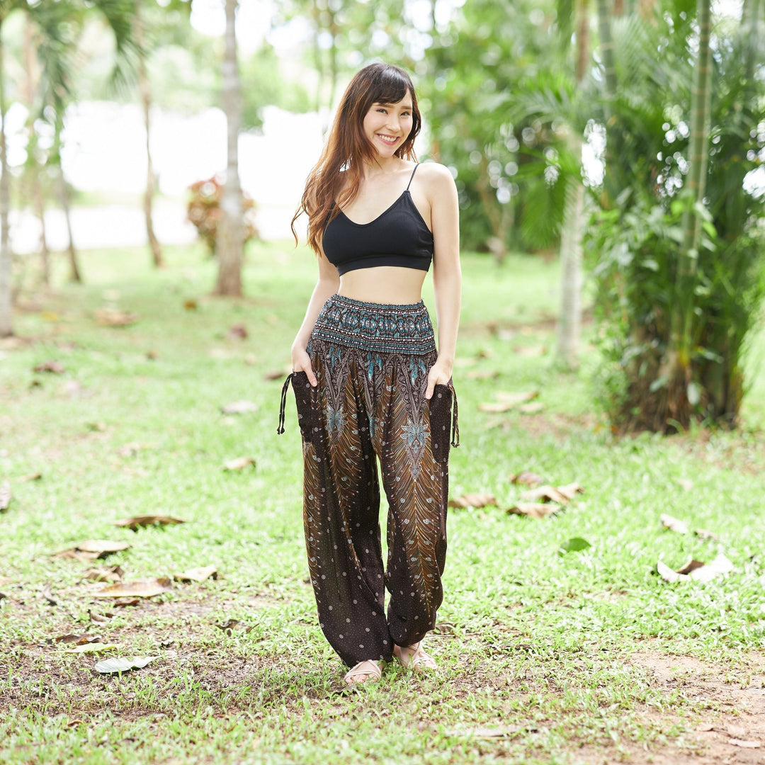 Peacock Harem Pants - Lannaclothesdesign Shop