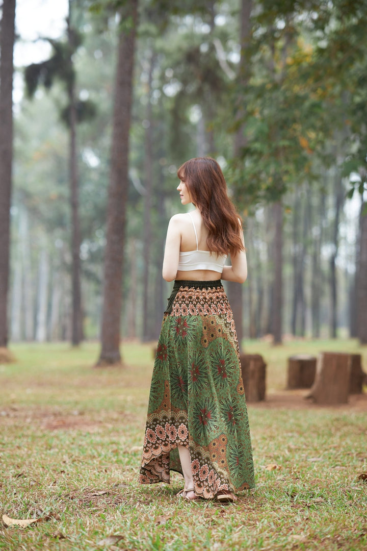 Flower Mandala Coconut Skirts - Lannaclothesdesign Shop