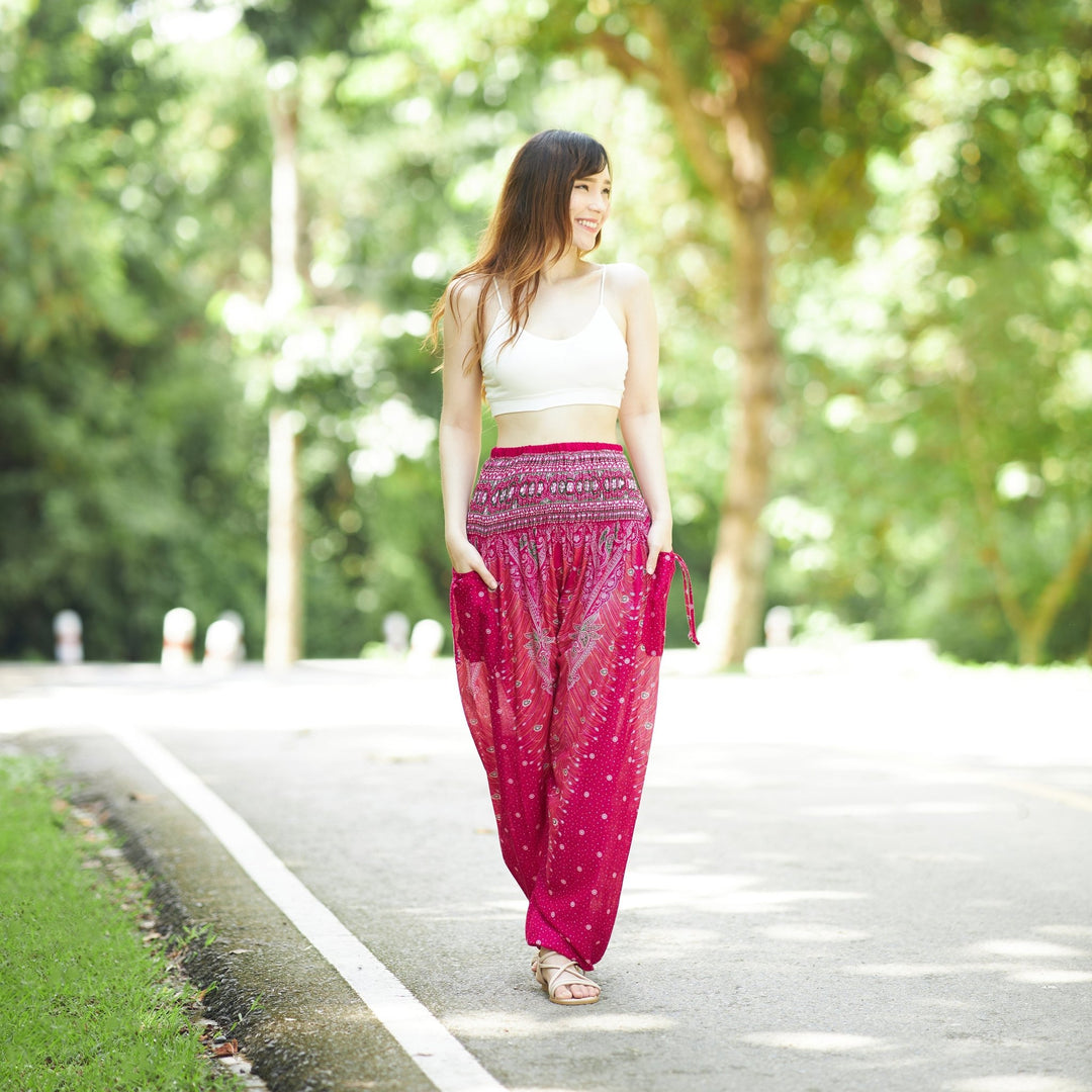 Peacock Harem Pants - Lannaclothesdesign Shop