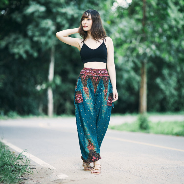 Boho Peacock Pants - Lannaclothesdesign Shop